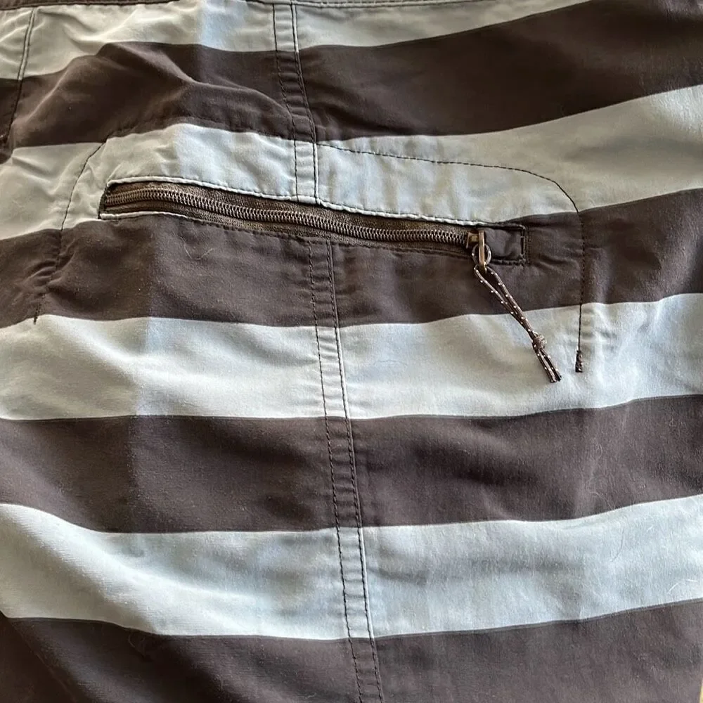 Patagonia Blue Striped Swim Shorts Size 33‎